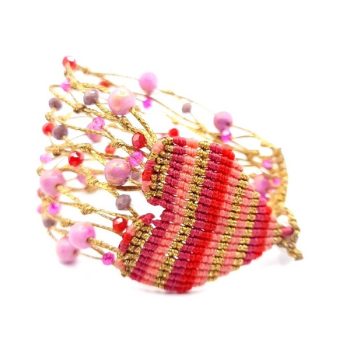 MY LOVE Macrame cuff