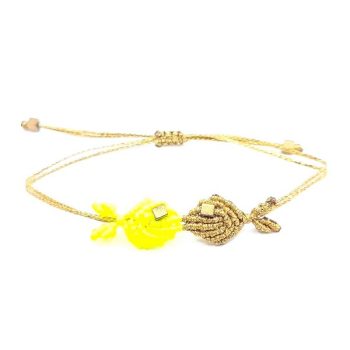 SUMMER LOVE Macrame bracelet - Yellow