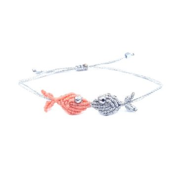 SUMMER LOVE Macrame bracelet - Ροζ