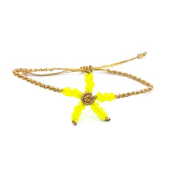 LA PLAYA Macrame bracelet - Κίτρινο
