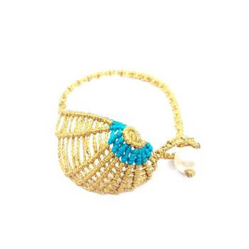 AQUA MACRAME BRACELET