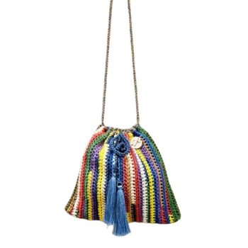 ETHNIC STITCH KNITTED BAG