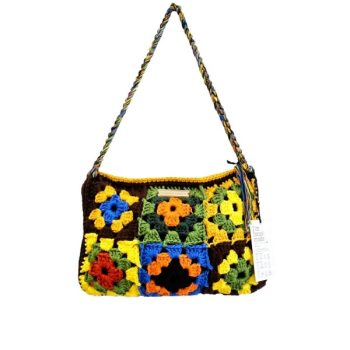 SUNFLOWERS KNITTED BAG