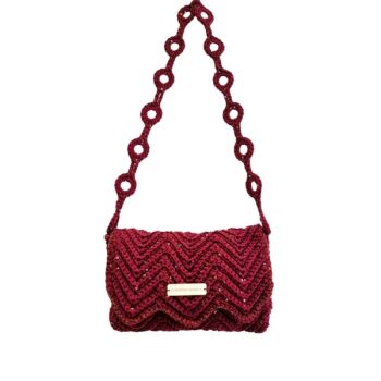 BORDEAUX MINI KNITTED BAG