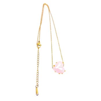 CANDY HEART NECKLACE - Ροζ