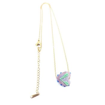 CANDY HEART NECKLACE - Μωβ