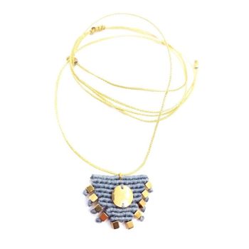 PRIERE MACRAME NECKLACE