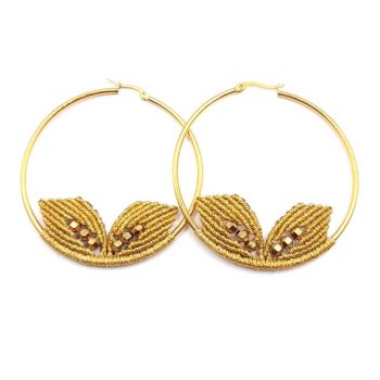 FLOWERING GARDEN Macrame earrings