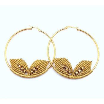 FLOWERING GARDEN Macrame earrings