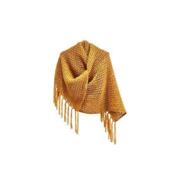 BRIGHT GOLD KNITTED SCARF