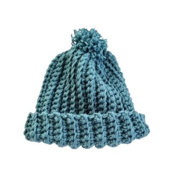 PETROL KNITTED BEANIE