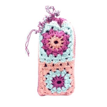 COLORFUL SUN GLASSES CASE - Ροζ