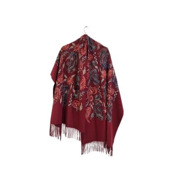 EMBROIDERED PASHMINA - Κόκκινο