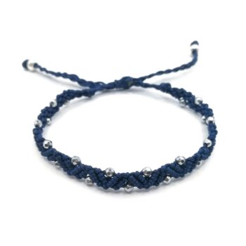 SIMPLICITY Macrame Bracelet Macrame βραχιόλι με αιματίτες.