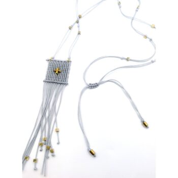 AMULET Macrame Necklace Macrame κολιέ τύπου "φυλακτό"