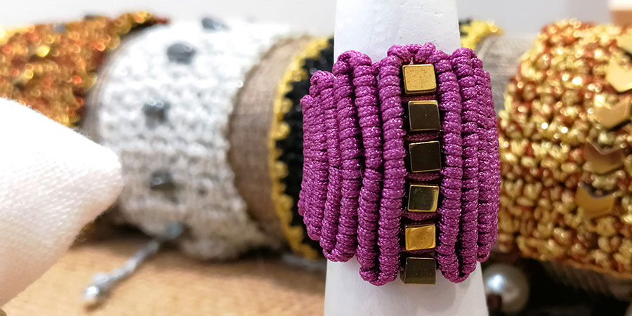 Bracelet Purple Gold