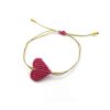 THE HEART Bracelet L Μακραμέ καρδούλα (large size)