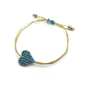 THE HEART Bracelet S Μακραμέ καρδούλα (small size)